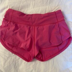 Women's pink lululemon shorts